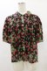 画像1: Jane Marple / Strawberry gardenブラウス  ブラック H-25-07-10-022-JM-BL-KB-ZH (1)