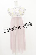 【SALE】MILK / ハニーレモン TEE dress  ピンク H-25-12-15-1025-ML-OP-KB-ZT043