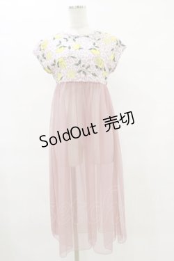 画像1: 【SALE】MILK / ハニーレモン TEE dress  ピンク H-25-12-15-1025-ML-OP-KB-ZT043