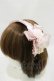 画像1: Innocent World / フリルサテンローズカチューシャ  ピンク H-25-07-11-007-IW-AC-NS-ZH (1)