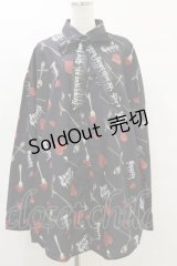 Jamie エーエヌケー / ハートカトラリープリントBIGシャツ M ブラック H-25-07-11-040-LO-BL-NS-ZH