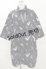 Jamie エーエヌケー / 毒イチゴピストルBigシャツ M ブラック H-25-07-11-042-LO-BL-NS-ZH