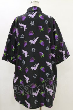 画像2: Jamie エーエヌケー / 毒イチゴピストルBigシャツ M ブラック H-25-07-11-042-LO-BL-NS-ZH