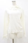 axes femme kawaii / レーシーフリルニットプル M オフ H-25-07-11-043-AX-TO-NS-ZH