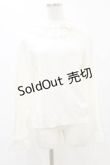 axes femme kawaii / レーシーフリルニットプル M オフ H-25-07-11-043-AX-TO-NS-ZH