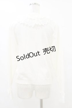 画像2: axes femme kawaii / レーシーフリルニットプル M オフ H-25-07-11-043-AX-TO-NS-ZH