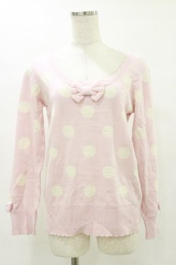 画像1: Angelic Pretty / POPドットセーター Free ピンク H-25-07-11-044-AP-TO-NS-ZH