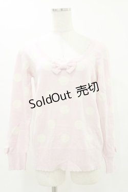 画像1: Angelic Pretty / POPドットセーター Free ピンク H-25-07-11-044-AP-TO-NS-ZH