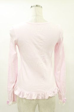 画像2: Angelic Pretty / バックリボンロゴプリントカットソー Free ピンク H-25-07-11-045-AP-TO-NS-ZH