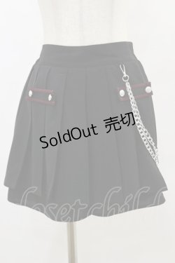 画像1: Jamie エーエヌケー / ミリタリープリーツスカパン M ブラック H-25-07-11-047-LO-SK-NS-ZH