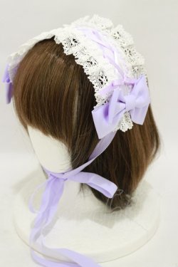 画像1: BABY,THE STARS SHINE BRIGHT / はしごレースのスピンドールヘッドドレス  ラベンダー H-25-07-11-010-BA-AC-NS-ZH