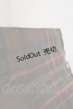 画像4: an another angelus / ダブルベルトビッグチェックフレアースカート Free BROWN H-25-07-11-053-CA-SK-NS-ZH