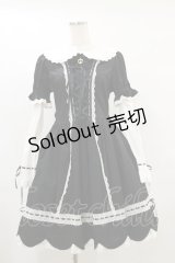 BABY,THE STARS SHINE BRIGHT / STRAWBERRYカフェスカラップワンピース Free ブラック H-25-07-11-057-BA-OP-NS-ZH