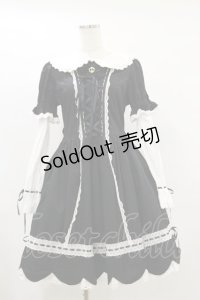 BABY,THE STARS SHINE BRIGHT / STRAWBERRYカフェスカラップワンピース Free ブラック H-25-07-11-057-BA-OP-NS-ZH
