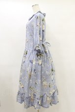 画像3: PINK HOUSE / SWAN LAKEプリントミディワンピース Free サックス H-25-07-11-060-LO-OP-NS-ZH (3)