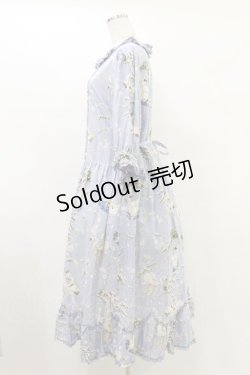 画像3: PINK HOUSE / SWAN LAKEプリントミディワンピース Free サックス H-25-07-11-060-LO-OP-NS-ZH
