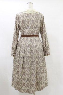 画像2: an another angelus / ウォールペーパーダマスク柄ワンピース Free BEIGE×BR H-25-07-11-062-CA-OP-NS-ZH