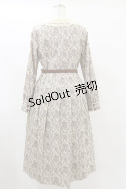 画像2: an another angelus / ウォールペーパーダマスク柄ワンピース Free BEIGE×BR H-25-07-11-062-CA-OP-NS-ZH