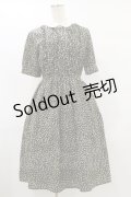 Fi.n.t / クレリック衿小花柄ワンピース Free ブラック H-25-07-11-063-CA-OP-NS-ZH