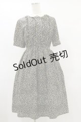Fi.n.t / クレリック衿小花柄ワンピース Free ブラック H-25-07-11-063-CA-OP-NS-ZH