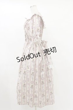 画像3: axes femme kawaii / RosyBear柄ワンピース M 生成り H-25-07-11-064-AX-OP-NS-ZH