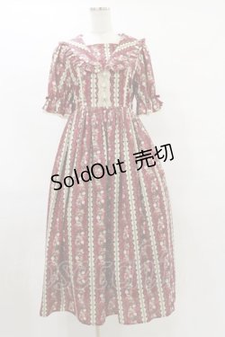 画像1: axes femme kawaii / ローズベリーガーデンワンピース M レッド H-25-07-11-066-AX-OP-NS-ZH
