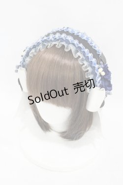 画像1: Atelier Beatrice / ヘッドドレスカチューシャ  ネイビー H-25-07-11-1001-GO-AC-KB-ZH