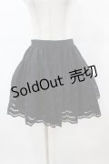 BPN / フラワーレーススカート  黒 H-25-07-11-1030-GO-SK-KB-ZH