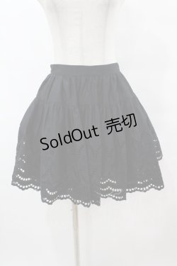 画像1: BPN / フラワーレーススカート  黒 H-25-07-11-1030-GO-SK-KB-ZH