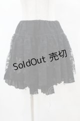 ALGONQUINS / レースレイヤードプリントスカート  黒 H-25-07-11-1031-AL-SK-KB-ZH
