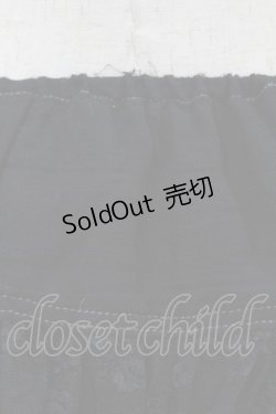 画像3: ALGONQUINS / レースレイヤードプリントスカート  黒 H-25-07-11-1031-AL-SK-KB-ZH