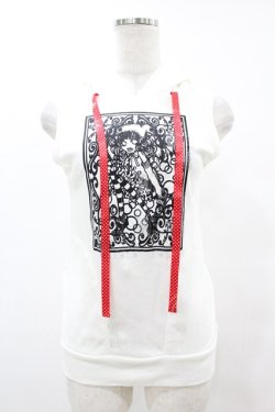 画像1: PEACE NOW / うさみみノースリーブトップス  白 H-25-07-11-1032-PU-TO-KB-ZH