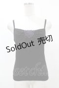 BPN / ローズレースキャミソール  黒×紫 H-25-07-11-1036-GO-TO-KB-ZH
