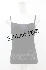 BPN / ローズレースキャミソール  黒×紫 H-25-07-11-1036-GO-TO-KB-ZH