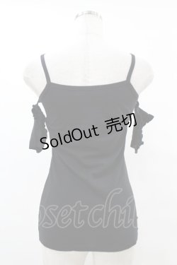 画像2: PEACE NOW / スリーブ付キャミソール  黒 H-25-07-11-1039-PU-TO-KB-ZH