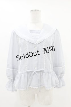 画像1: Melody BasKet / Bon Voyageトップス  サックス H-25-07-11-1044-LO-BL-KB-ZH