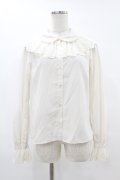 Melody BasKet / Melodyレース長袖ブラウス M アイボリー H-25-07-11-1046-LO-BL-KB-ZH
