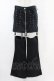 画像1: PEACE NOW / レッグカバー付レースアップパンツ  黒 H-25-07-11-1013-PU-PA-KB-ZH (1)