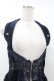 画像4: OZZ ANGELO / 薔薇刺繍ホルターベスト  紺 H-25-07-11-1014-OO-TO-KB-ZH