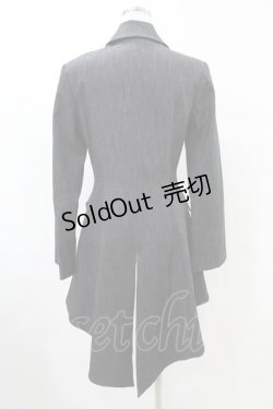 画像2: Moi-meme-Moitie / 燕尾ロングジャケット 2 グレー H-25-07-11-1016-MO-JA-KB-ZH