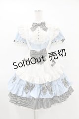 Melody BasKet / DREAMY ALICEワンピース＆カチューシャ  サックス H-25-07-11-1018-LO-OP-KB-ZH