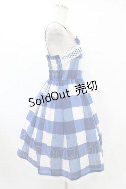 画像3: Melody BasKet / Melody Block Checkジャンパースカート M ブルー H-25-07-11-1024-LO-OP-KB-ZH