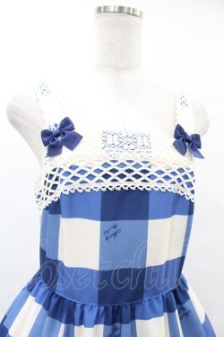 画像4: Melody BasKet / Melody Block Checkジャンパースカート M ブルー H-25-07-11-1024-LO-OP-KB-ZH