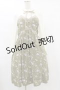 axes femme / ビスチェ切替バラ柄ワンピース M グリーン H-25-07-11-068-AX-OP-NS-ZH