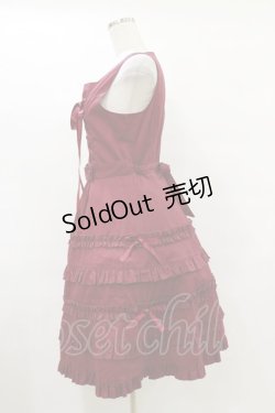 画像3: metamorphose / 共フリル編み上げジャンパースカート（2006年） Free ワイン H-25-07-11-073-ME-OP-NS-ZH