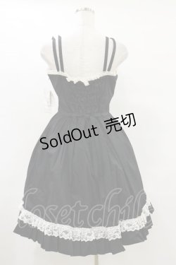 画像2: metamorphose / フロント釦ジャンパースカート(バーバリー)（2006年） Free ブラック H-25-07-11-075-ME-OP-NS-ZH