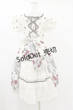 画像2: ALICE and the PIRATES / Vampire Prelude柄ワンピース Free アンティーク(生成） H-25-07-11-076-PA-OP-NS-ZH