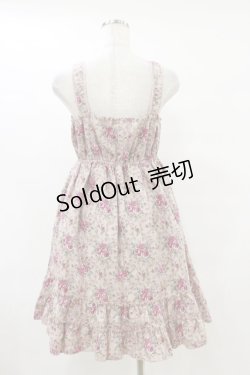 画像2: axes femme / 花柄ジャンパースカート M ピンク H-25-07-11-077-AX-OP-YZ-ZH
