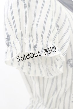 画像4: axes femme / ストライプマリンワンピース M アイボリー/ネイビー H-25-07-11-079-AX-OP-YZ-ZH