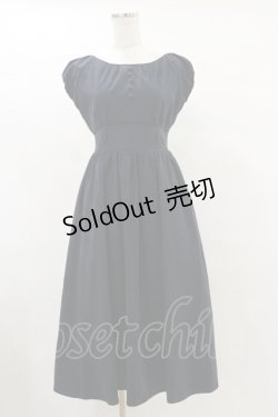 画像1: Fi.n.t / パフスリーブコルセットジャンスカ Free NAVY H-25-07-11-080-CA-OP-NS-ZH